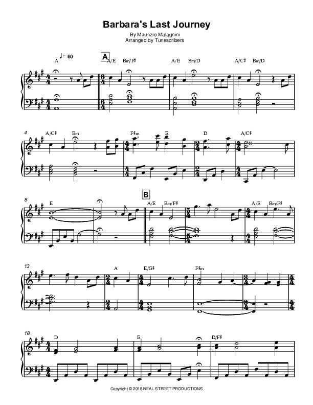 Barbara's Last Journey (arr. Tunescribers)