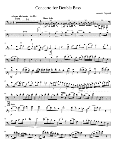 Concerto for Double Bass - Antonio Capuzzi (arr. Yuri Braga)