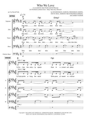 Who We Love (arr. David York)