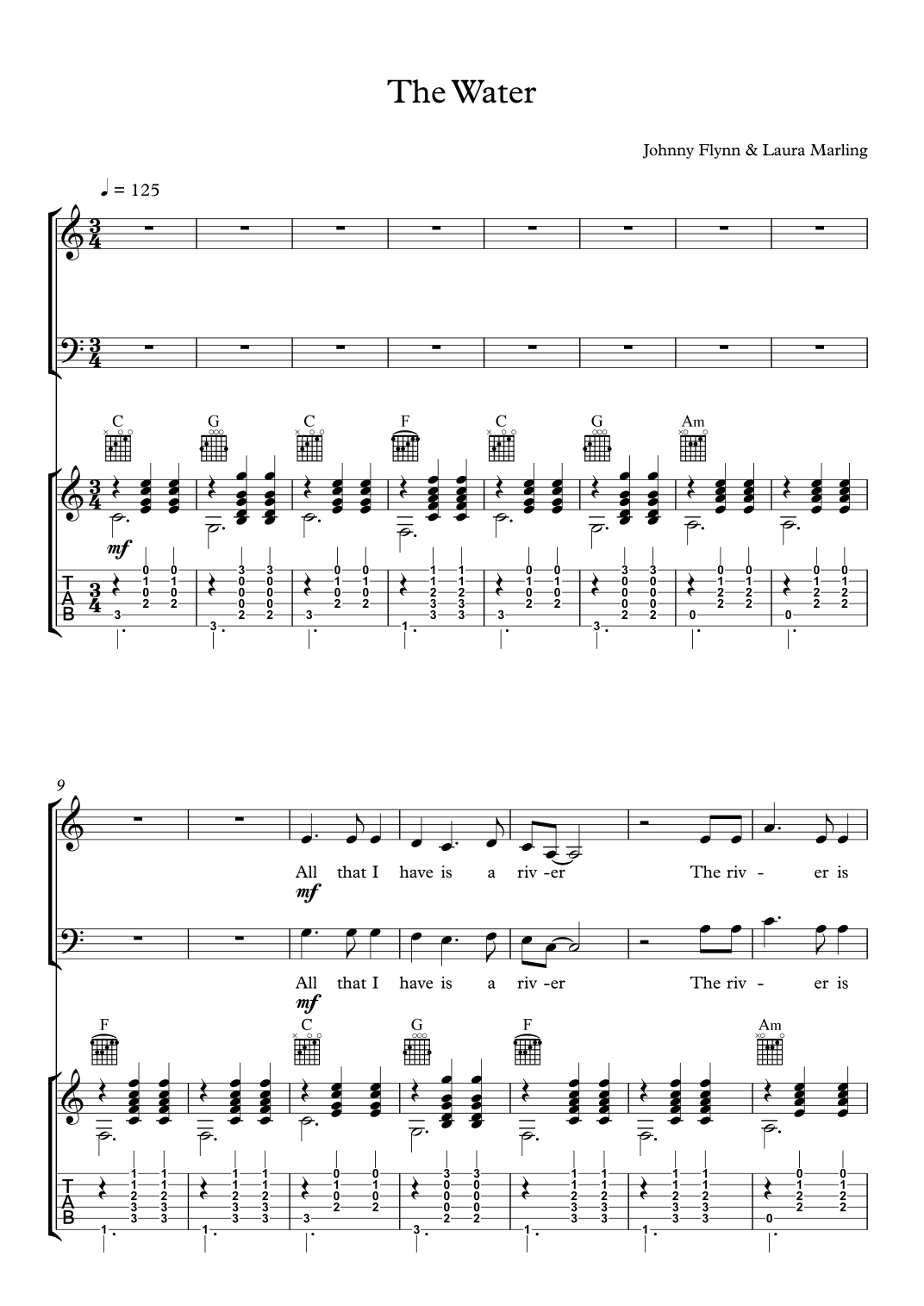 The Water (arr. Dom Waldock)