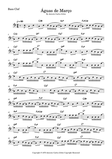 Águas De Março (waters Of March) (arr. Fabio Eduardo de Oliveira)