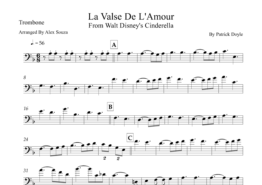 La Valse De L'amour (arr. Alex Souza)