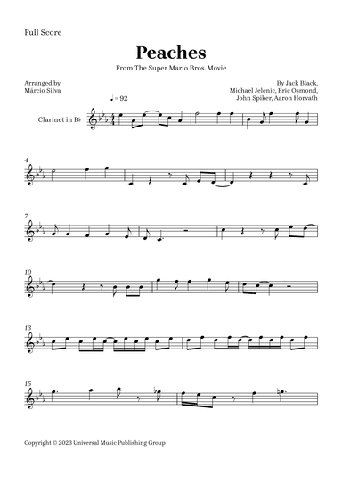 Peaches (arr. Márcio Silva)