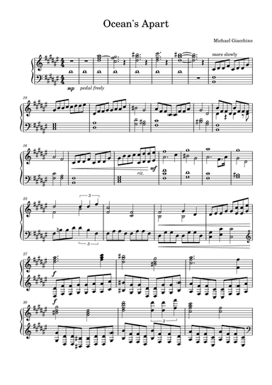 Oceans Apart (arr. Charles Martin)