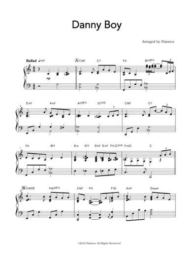Danny Boy (arr. Pianeco)