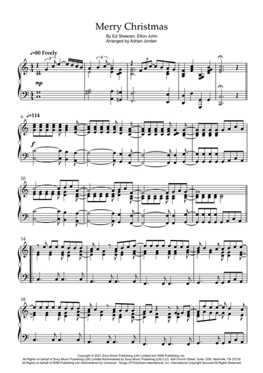 Merry Christmas (arr. Adrian Jordan)