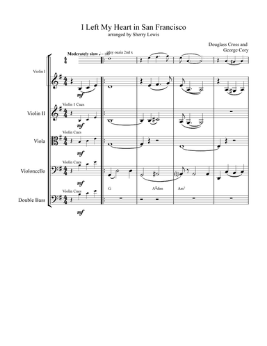 I Left My Heart In San Francisco (arr. Sherry Lewis)