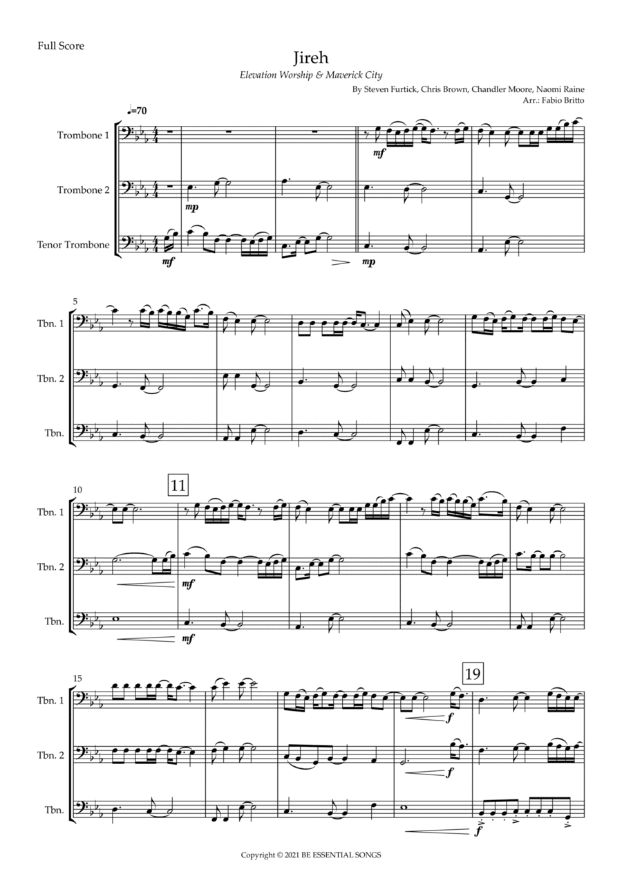 Jireh (arr. Fabio Britto)