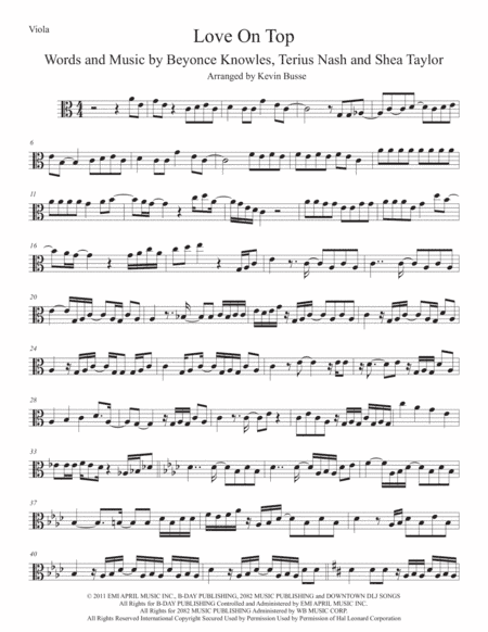 Love On Top (arr. Kevin Busse)