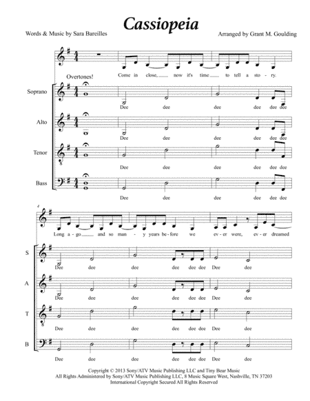Cassiopeia (arr. Grant M. Goulding)