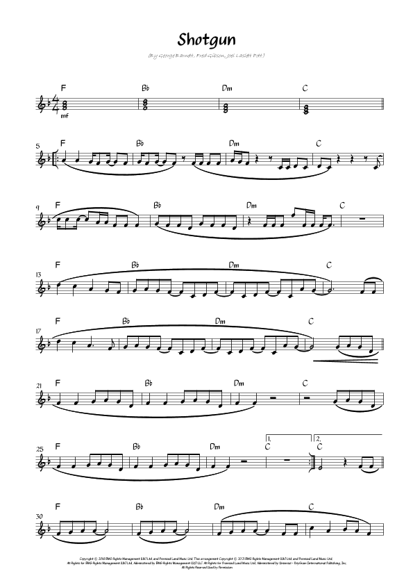 Shotgun (arr. Nigel Jefferies)