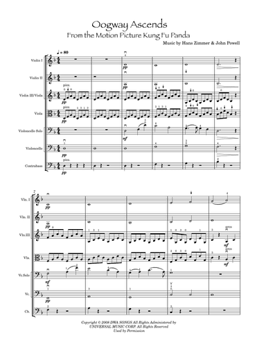 Oogway Ascends (arr. Keryn L)
