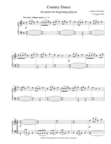 Country Dance for Piano