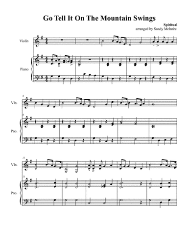 Go Tell It on the Mountain Swings (arr. Sandy McIntire)