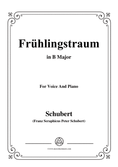 Schubert-Frühlingstraum,from 'Winterreise',Op.89(D.911) No.11,in B Major,for Voice&Piano (arr. MSM)
