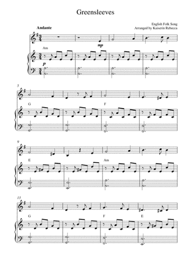 Greensleeves (arr. Kaiserin Rebecca)