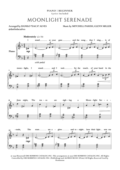 Moonlight Serenade (arr. Danilo "Daca" Alves)