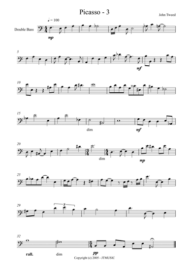Picasso 3 for Double Bass