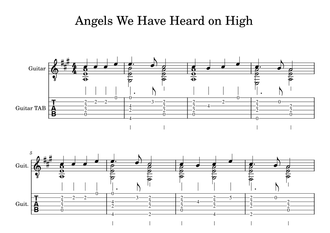 Angels We Have Heard on High (arr. FRMusic)
