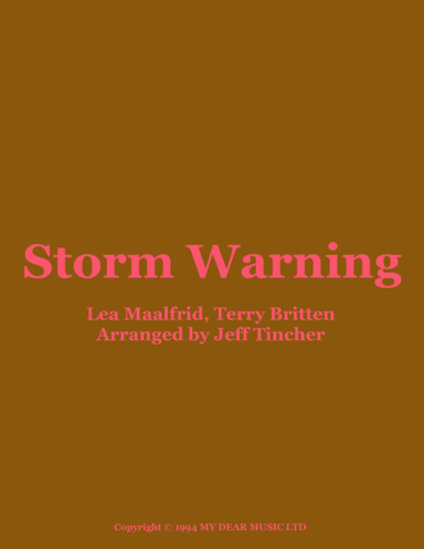 Storm Warning (arr. Jeff Tincher)