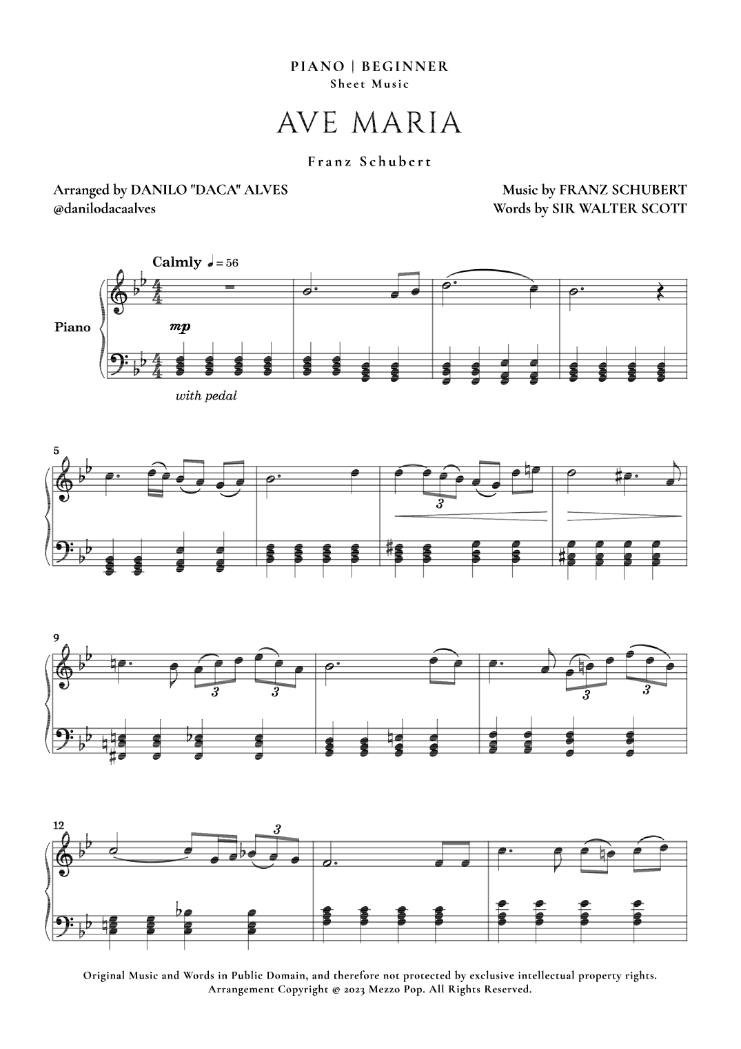 Ave Maria (arr. Danilo "Daca" Alves)