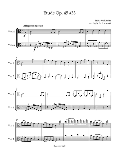 Etude Op. 45 #33 (arr. Nick M Lacanski)