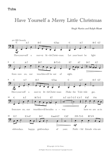 Have Yourself A Merry Little Christmas (arr. Music Ad Lib)