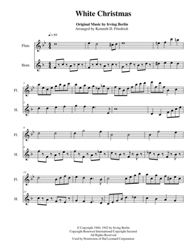 White Christmas (arr. Kenneth D. Friedrich)