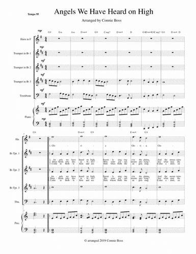 Angels We Have heard on High Brass Ensemble (arr. Connie Boss)