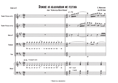 Domine in adjuvandum me festina, from 'Vespro della Beata Vergine' (arr. Marc Goris)