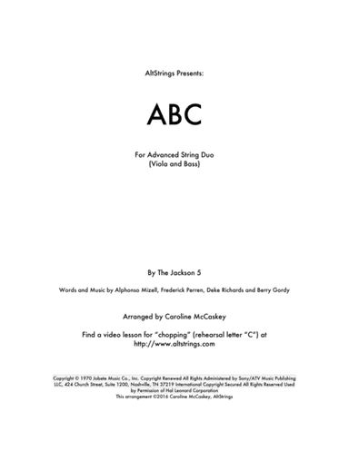 ABC (arr. Caroline McCaskey)