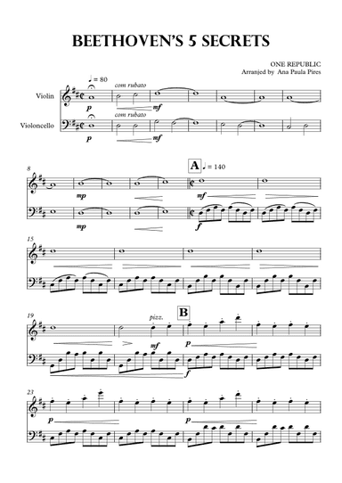 Secrets (arr. Ana Paula Pires)