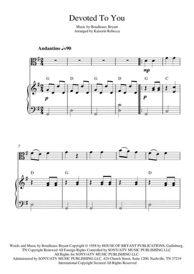 Devoted To You (arr. Kaiserin Rebecca)