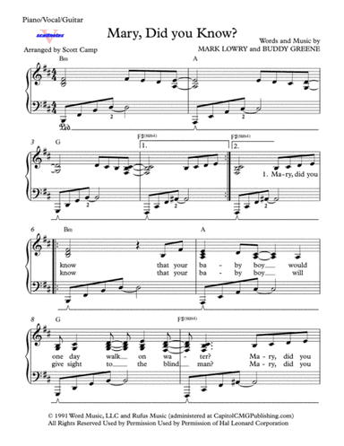 Mary, Did You Know? (arr. Scott Camp)