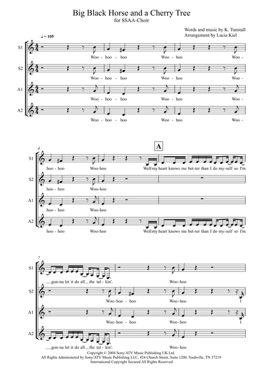 Black Horse And The Cherry Tree (arr. Lucia Kiel)
