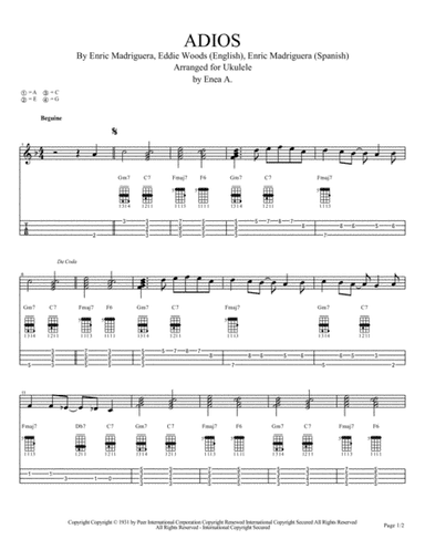 Adios (arr. Enea A.)