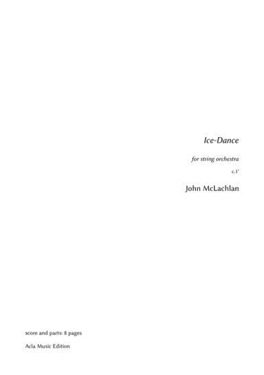 Ice-Dance for string orchestra