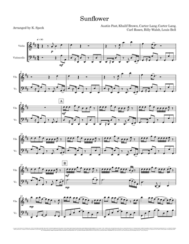 Sunflower (arr. K. Speck)
