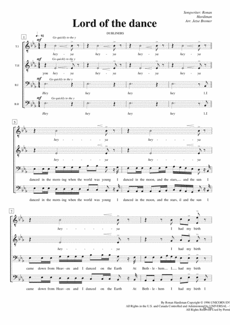 The Lord Of The Dance (arr. Jetse Bremer)