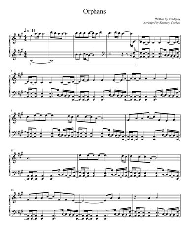Orphans (arr. Zachary Corbett)