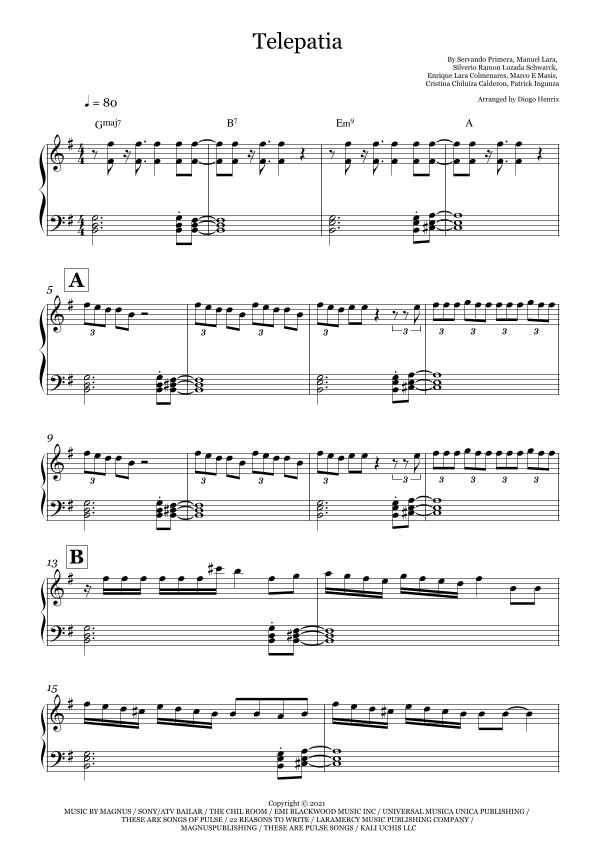 Telepatia (arr. Diogo Henrix)