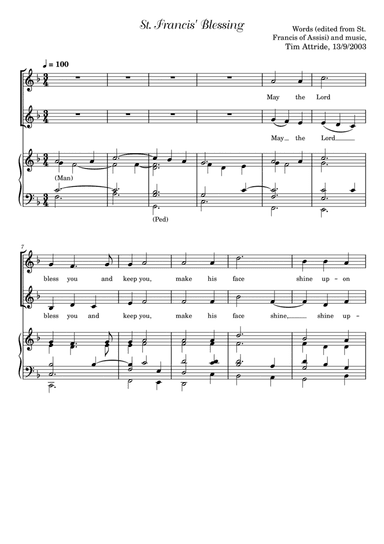 St. Francis' Blessing