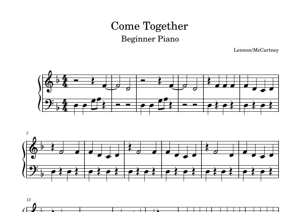 Come Together (arr. A.Hathaway)