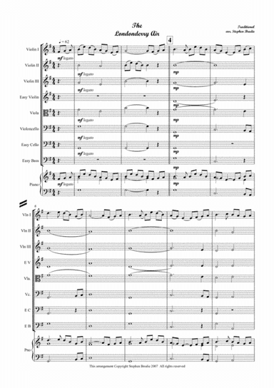 The Londonderry Air (for Junior String Ensemble) (arr. Stephen Brodie)