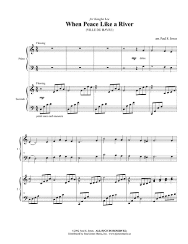 It Is Well with My Soul (When Peace Like a River) - Duo Piano (arr. Paul S. Jones)