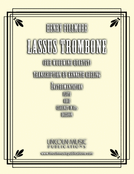 Lassus Trombone (for Woodwind Quartet) (arr. Kenneth Abeling)