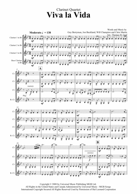 Viva La Vida (arr. Thomas H. Graf)