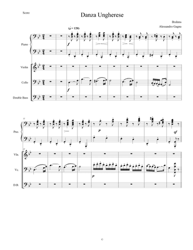 Hungarian Dance n. 5 (arr. The Gift of Music)