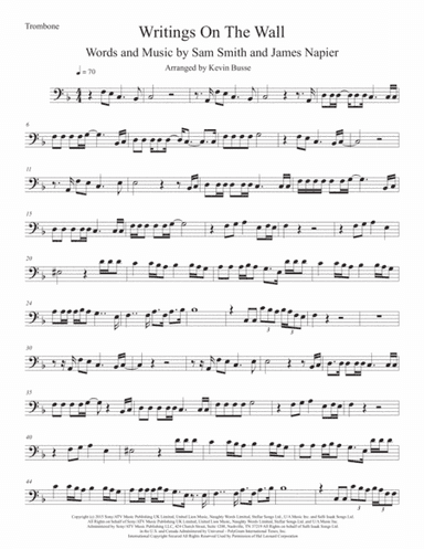 Writing's On The Wall from the film SPECTRE (arr. Kevin Busse)