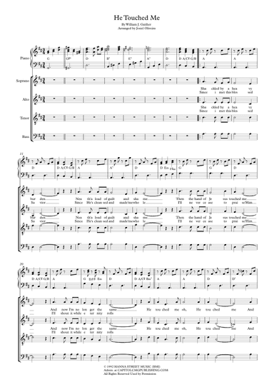 He Touched Me (arr. Josiel Oliveira)